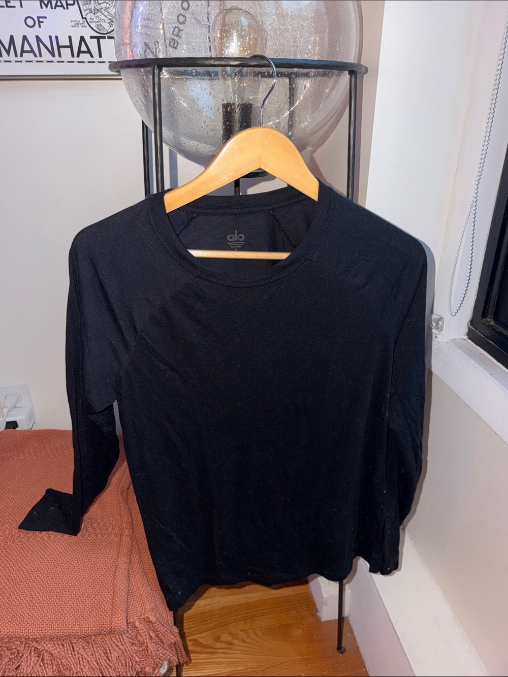 ALO Yoga Black Long Sleeve Top